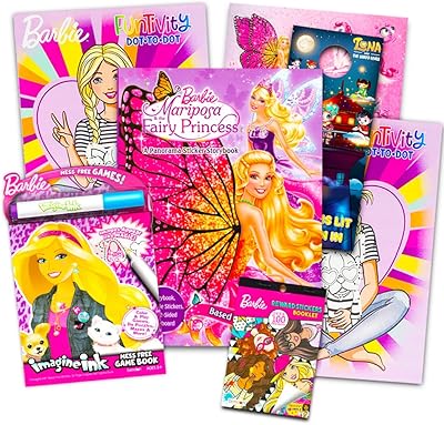 Barbie coloring and activities book with more than 25 Barbie stickers - Lot of 4.. DIAYTAR NIGERIA transforms wishes into deliveries with our affordable and reliable e-commerce platform.