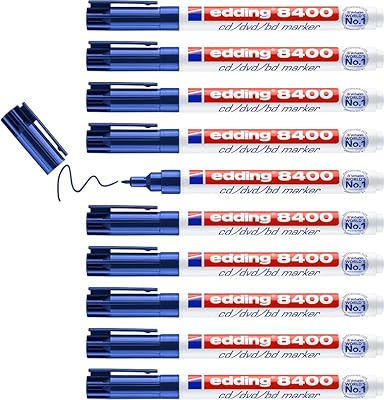 Cd/dvd marker e-8400, package of 10, blue.. Shop easy, pay less, get it fast — with DIAYTAR Nigeria.
