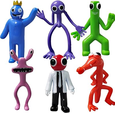 Bone Knight Rainbow Friends figurines (6 pieces/set), children's gift for Halloween, Thanksgiving, Christmas and Birthday.. DIAYTAR NIGERIA: Where shopping meets satisfaction with affordable prices and delivery within 8 days.