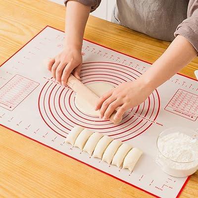 Eleveno silicone non -stick baking mats to roll the dough, cakes, flour, pies and cookies, 60 cm x 40 cm.. Shop smart with DIAYTAR NIGERIA, offering a vast product range delivered to your doorstep within a week.