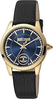 Quartz watch just cavalli gave efficient, analog display and leather bracelet for women JC1l087l0225, black, bracelet.. DIAYTAR NIGERIA brings the marketplace to every Nigerian home with affordable prices and quick delivery.
