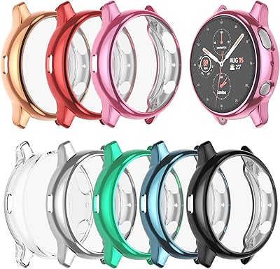 Beharvest [Pack of 8] Screen protection shell compatible with Samsung Galaxy Watch Active 2 44 mm, Flexible TPU protection shell (8 colors, active 2 44 mm).. DIAYTAR NIGERIA revolutionizes e-commerce with our affordable prices and dependable delivery timeframes.
