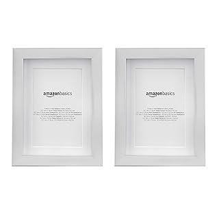 Amazonbasics photo frame with Passe-Partout, size 13x18 cm and mat up to 10x15 cm, nickel, 2 pieces.. Shop without limits at DIAYTAR NIGERIA and receive your purchases at budget prices within the week.