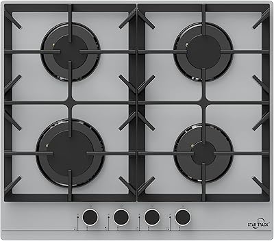 Gas stove integrated with 4 Star Trak burners with automatic ignition, delivered with a one-year warranty SH K60-I in silver stainless steel made in Türkiye.. Shop confidently with Nigeria's most trusted e-commerce platform, offering swift and affordable delivery.