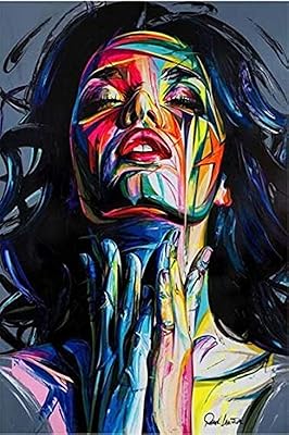 Ylwl Impression on abstract canvas for girls - wall art - paintings on watercolor canvas for interior decoration (color: ka1, waist (thumbs): 60 x 90 cm without frame).. DIAYTAR NIGERIA brings the marketplace home to you with affordable prices and delivery in 5-8 days.