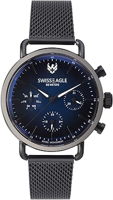 Chronograph watch with dial for men swiss eagle se-9169.. Nigeria's fastest-growing e-commerce site offers unbeatable prices and delivery within 8 days.