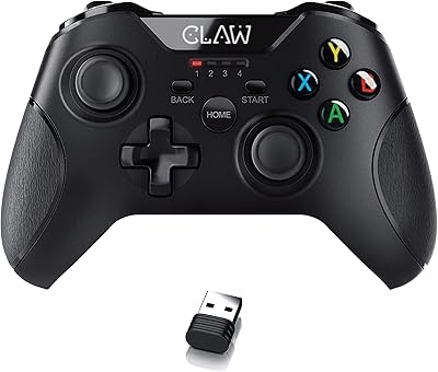 The CLAW Show Shoot 2.4 GHz USB Wireless USB SHOOT controller for PC supports Windows XP/7/10 with rubberized textured handle and double vibration motors (has no bluetooth | | not for mobile).. DIAYTAR NIGERIA: Your trusted marketplace that combines variety, affordability and reliable shipping.