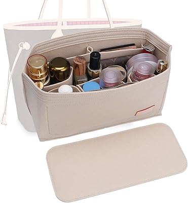Doxo interior handbag organizer, Large felt -top tote bag for Speedy 30 Neverfull BM and 2 -room basic formation set (Medium - Beige - Mixture).. Experience shopping freedom with DIAYTAR NIGERIA's vast selection and dependable nationwide shipping.