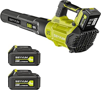 CEVIUM - 580CFM 20V max leaf blower, wireless sheet blower with 2 x 3.0 battery and charger, 3 -speed hand blower, powerful and light blower powered by battery for the maintenance of the lawn and construction sites.. Spend less, get more — that’s the DIAYTAR Nigeria promise.