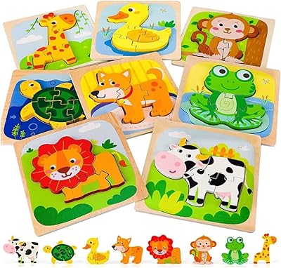 Wooden puzzles 8 rooms for toddlers - Montessori animal toy - Animal puzzle - preschool learning gifts for toddlers of 1 2 3 years.. Discover shopping reimagined with DIAYTAR NIGERIA's extensive catalog and 5-8 day delivery service.