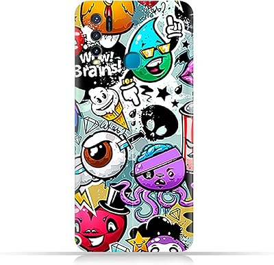 TPU protective shell AMC Design for Vivo Y50 with motive of strange characters.. DIAYTAR NIGERIA transforms dreams into deliveries with our affordable prices and 5-8 day shipping.