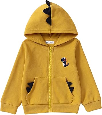 Baby boy hooded jacket with cartoon dinosaur motif, zipper, long sleeves, suitable for spring and fall for children from 2 to 7 years old.. Nigeria's most diverse e-commerce platform delivers quality and affordability to your doorstep in 5-8 days.