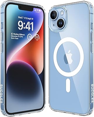 (2022 new) For iPhone 14 Plus shell with Magsafe, [Powerful magnet] [non -yellow] [Military quality protection 10 feet] Magnetic shell for Apple iPhone 14Plus (Out Safe).. Experience the DIAYTAR difference with our vast product selection and delivery within 5-8 days.