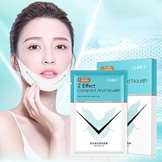 5 Double Menton Reducing Pieces, Face Lifting Bande, Mentonnière Shaping the jaw, Lifting Bande, Face Lifting Mask in the shape of V, slimming and firming facial masks of the skin of the skin.. Great finds. Great prices. Fast shipping. That’s DIAYTAR Nigeria.