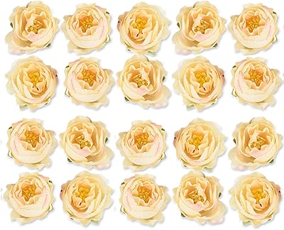 Antul Lot of 20 artificial flowers in broken white silk for dining table and wall decoration.. Experience the convenience of boundless shopping with DIAYTAR NIGERIA's vast selection and quick delivery.