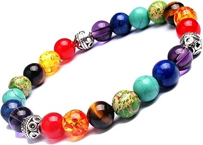 Yellow Chimes Divine Collection Bracelet 7 Chakras Semi-precious stone yoga meditation reiki healing bracelet for women and men.. Your complete shopping solution, DIAYTAR NIGERIA delivers variety and value within the week.
