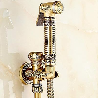 Hand toilet faucets, bidet spraying kit with brass stop valve, european style, spray