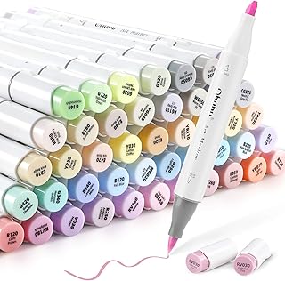 Pastel markers with alcohol oh ho - 48 pastel colors double -pointed for mixture and illustration for adult artists - artistic marker game with colorless mixer - brush and chisel - Honolulu.. No hassle, just shopping — DIAYTAR Nigeria delivers in under 8 days.