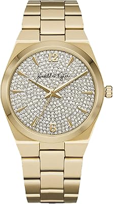 Quartz Kindle + Kylie Watch for Women with crystal dial and analog bracelet.. DIAYTAR NIGERIA: Where countless products meet affordable prices and reliable nationwide shipping.
