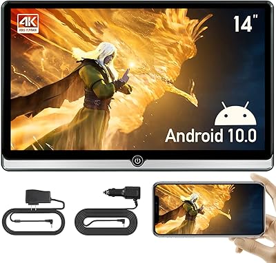 New 4K Android 10.0, 14 inch portable tablet, support for the rear seat, phone, wireless mirror, touch screen, WiFi/Bluetooth/HDMI/USB/AVV/FM/Airplay, 2G video + 32g (1 x computer).. Discover shopping simplified with DIAYTAR NIGERIA's comprehensive platform and reliable 5-8 day shipping.