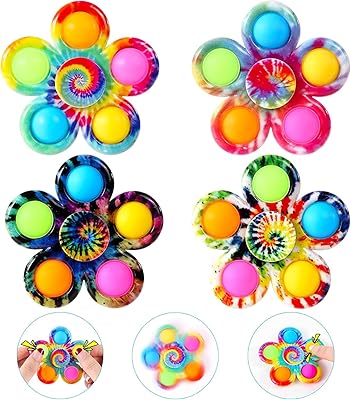 Set of 4 fidget spinner toys, children's birthday gifts, pop sensory toys for toddlers, back-to-school gifts for children, adolescents, girls and boys.. Experience shopping without limits at DIAYTAR NIGERIA, where affordability meets convenience in just days.