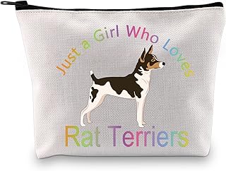 CMNIM DOG RAT TERRIER Gifts For Girls RAT TERRIER LOVER MAQUEILLA MAQUE JUNE WHO LOVES TOWER RAT Owner gifts, TERRIER Gift Makeup Kit.. Experience the ultimate in shopping convenience with DIAYTAR NIGERIA's vast catalog and 5-8 day delivery.