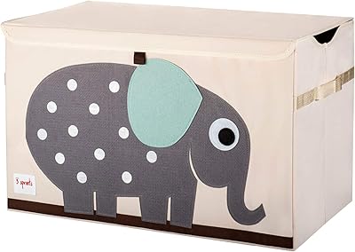 Toy chest 3 Spruts, Elephant, 1 piece, 15 "H x 24" L x 14.5 "P.. DIAYTAR NIGERIA brings the joy of affordable shopping to your fingertips with delivery in less than 8 days.