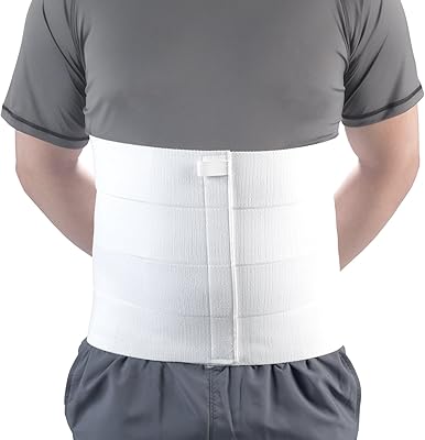 OTC abdominal corset, thoracic support orthosis, rib fracture, unisex, four panels, white (four panels), size M.. DIAYTAR NIGERIA makes online shopping accessible to all with budget-friendly prices and reliable delivery.