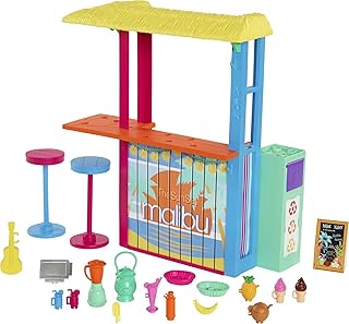 Barbie Beach Shack game set of Love's the Ocean with more than 18 accessories, recycled plastic, gift for children from 3 to 7 years old.. DIAYTAR NIGERIA connects Nigerians with quality products at affordable prices, delivered in 5-8 days nationwide.