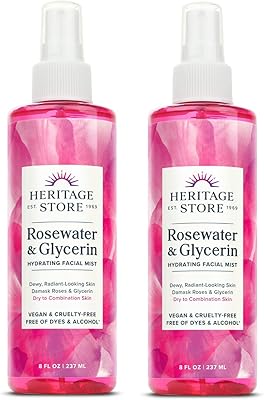 Heritage Store Spray with rose water and moisturizing glycerin for the face.. Shop from anywhere in Nigeria and receive your DIAYTAR purchases at affordable prices within a week.