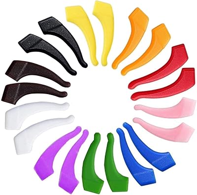 Set of 10 pairs of supports for non -slip silicone protective glasses for ordinary glasses and sports arms for children and adults.. DIAYTAR Nigeria: Where affordability meets speed and quality.