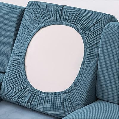 Sofa siege cushion cover Extensible sofa in jacquard shuntao chix (size L 2 places, blue).. Your favorite online marketplace — DIAYTAR Nigeria delivers quick and cheap.