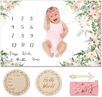 Mensual Beauty Baby Cover for Toddlers-Newborn photography coverage, Baby Monthly Photo Cover, Newborn Gifts, 60 x 40 (Design 6).. Experience retail therapy without the financial stress at DIAYTAR NIGERIA's affordable e-commerce platform.