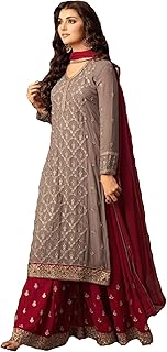 Palazzo dresses ornated Ziya for Pakistani Indian women 47001, black, one size.. Shop with ease at DIAYTAR NIGERIA and enjoy our extensive product range delivered at affordable rates.