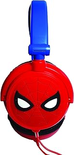 Lexibook Spider-Man Peter Parker stereo helmet, without danger for children, foldable and adjustable, red/blue, HP010SP.. DIAYTAR NIGERIA combines affordability with convenience, delivering your purchases within 5-8 days.