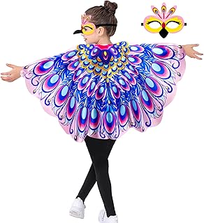 Bird costume - Peacock wings for children with a bird mask like a owl for girls and boys for imitation games and Halloween celebrations.. Your ideal shopping companion, DIAYTAR NIGERIA offers unmatched variety with delivery within a week.