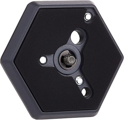 Hexagonal plaque with quick release Manfrotto 130-14 with thread 1/4-20 "with flat mounting screws.. Discover endless possibilities with DIAYTAR NIGERIA's comprehensive catalog and budget-friendly delivery.