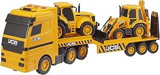 Set of robust construction and transport vehicles HTI JCB, yellow/black.. With DIAYTAR Nigeria, everything is within reach — and within budget.