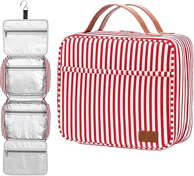 Camer Waterproof Waterproof Waterproof Voyage Towels with suspension hook, cosmetics organizer with 4 compartments for bathroom and shower, gifts for women and girls, red, toilet bag.. DIAYTAR NIGERIA: Revolutionizing accessibility to quality products at budget-friendly prices across Nigeria.