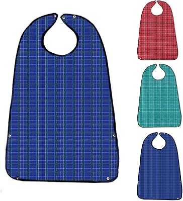 Package of 3 adult bibs to eat waterproof clothing protector with recuperator.. DIAYTAR NIGERIA: Creating access to affordable products for every Nigerian with our swift delivery service.