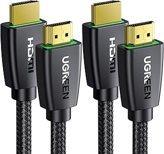 Ugreen HDMI 2.0 4K 2 meter SPACE 18GBPS 4K @ 60Hz HDMI HDMI HDMI UHD HDMI HDMI HDMI braided cable compatible with MacBook Pro, Nintendo Switch, Xbox, PlayStation 5, computer and computer 2-pack... Unlock endless possibilities with DIAYTAR NIGERIA's affordable marketplace and reliable delivery service.