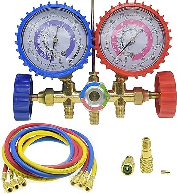 Limo AC diagnostic collector's gauge kit for loading of Fréon is suitable for refrigerators.. Affordable online shopping is just a click away with DIAYTAR Nigeria.