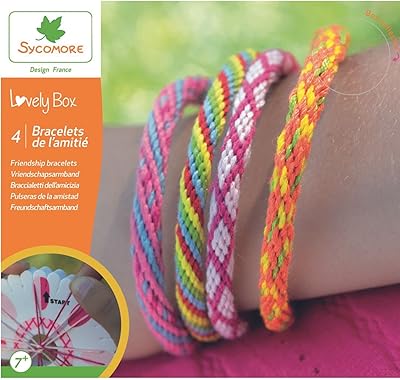 SYCOMOR CRE11030 DIY KIT for children - 4 Friendship bracelets - DIY - Pretty mini collection box - 7 years and over.. Experience shopping without compromise at DIAYTAR NIGERIA, with vast selection and quick delivery.
