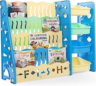 Mini panda storage support for toys and books from 3 years old, blue color.. Experience convenient online shopping on DIAYTAR Nigeria — wide selection and affordable delivery.