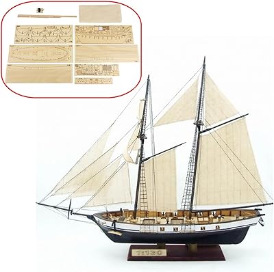 Wooden leisure sailbox kit on a 1/130 scale to assemble, collection of sailboats, decorative toy gift.. DIAYTAR NIGERIA connects desires with reality through affordable prices and reliable delivery service.