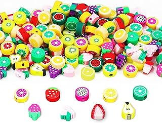 CASTOWAVE 200 Fruit pearls 10 mm in polymer clay of mixed colors for the manufacture of accessories, necklaces, bracelets, jewelry (fruit).. DIAYTAR NIGERIA connects you with thousands of products at competitive prices, delivered within a week.