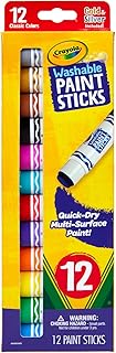 Washable paint sticks Crayola 12 pieces.. DIAYTAR NIGERIA brings the marketplace experience online with affordable and reliable delivery service.
