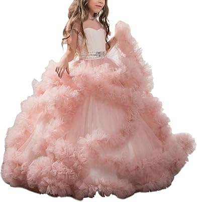 Evening dresses in luxury tulle with V -back for girls from 2 to 12 years old.. DIAYTAR NIGERIA delivers on our promise of extensive selection and budget-friendly nationwide shipping.