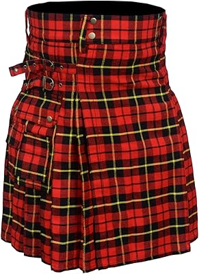 Sports pants in Scottish Tartan for men, traditional highlands costume, modern Irish skirt, formal dress.. Shop with purpose at DIAYTAR NIGERIA and receive quality products at budget rates within 8 days.