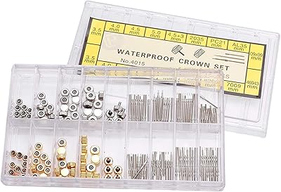 Watch wreath, stainless steel jurisdiction kit for watch repair, watch repair kit, watch stem extension, crowns, replacement repair tool kit with box, wrapping crown.. Experience retail satisfaction with DIAYTAR NIGERIA's comprehensive platform and prompt shipping service.